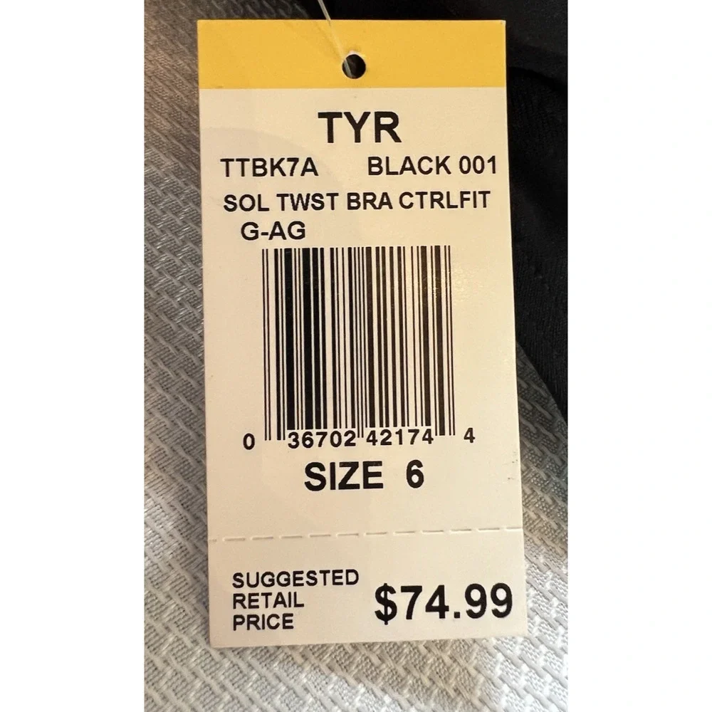 TYR‎ Women Size 6 Black NWT ControlFit One Piece Swimsuit UPF 50+ Chlorine Proof